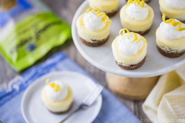 Mini cheesecake al limone e biscotto allo zenzero