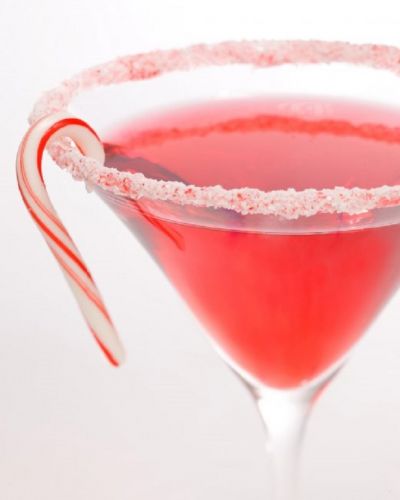 Candy cane cocktail