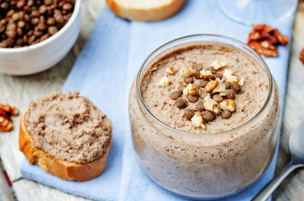 Patè di lenticchie e noci