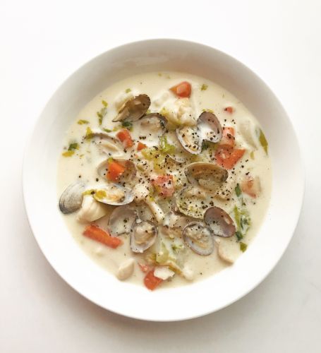 Zuppa funghi e vongole