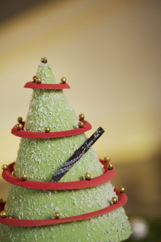 Il tronchetto albero di Natale dell'hotel Intercontinental di Marsiglia