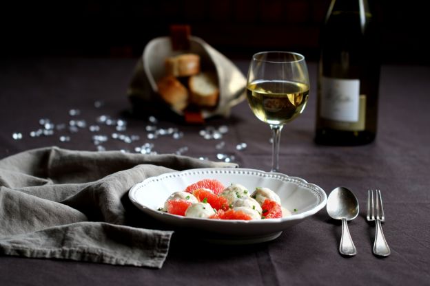 Polpette di pesce al pompelmo