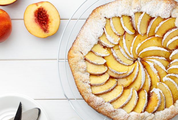 Crostata rustica alle pesche