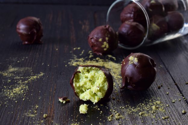 Palline al cocco e matcha