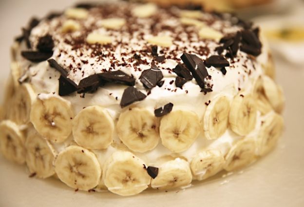 25. Torta con crema alle banane