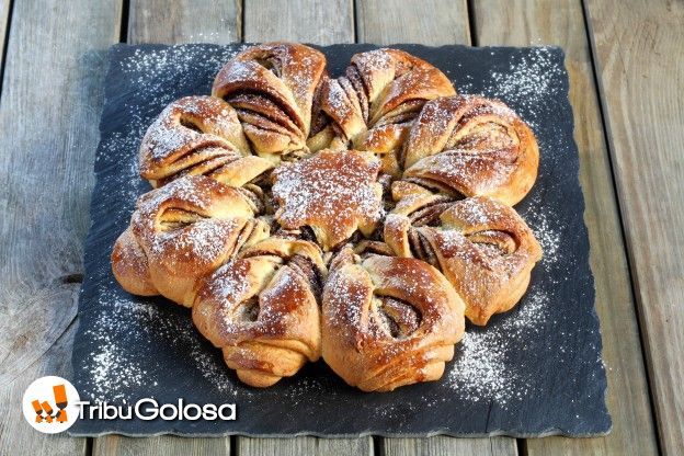 7. Fiore di pan brioche alla Nutella