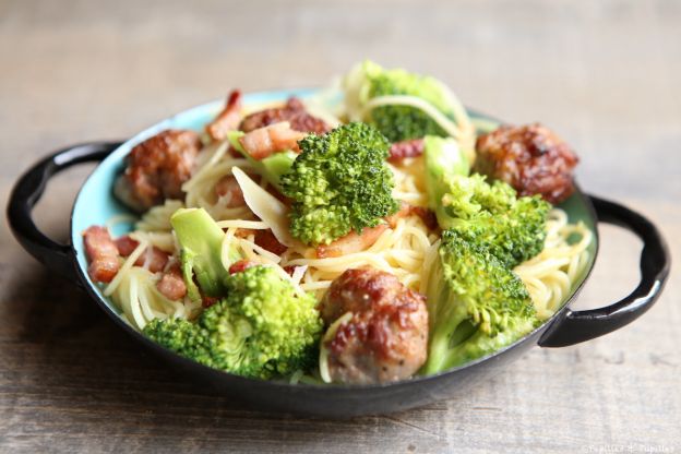 Polpette con broccoli