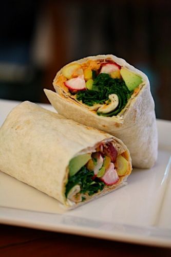 Wraps croccanti con hummus