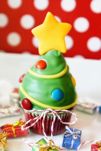 Cupcakes albero di Natale