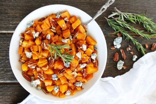 Zucca Butternut con noci e gorgonzola