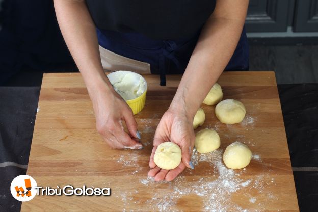 Preparazione delle brioches