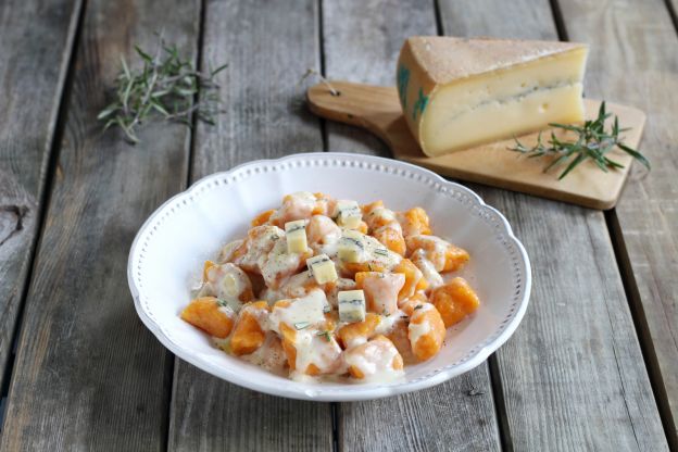 Gnocchi di zucca al gorgonzola