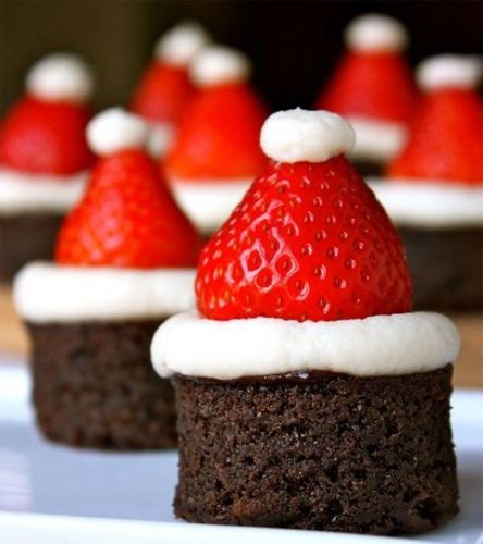 Brownies di Babbo Natale