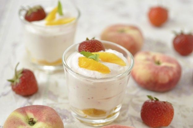 Panna cotta alle pesche