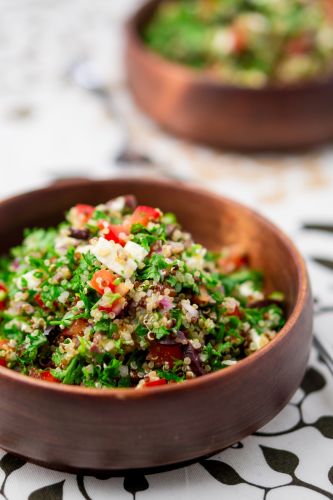 Tabulé quinoa in stile greco