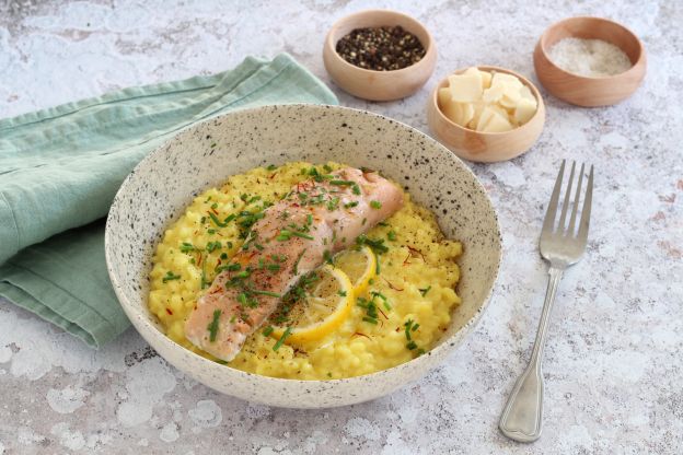 Risotto al salmone