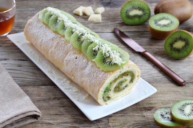 Rotolo dolce di kiwi