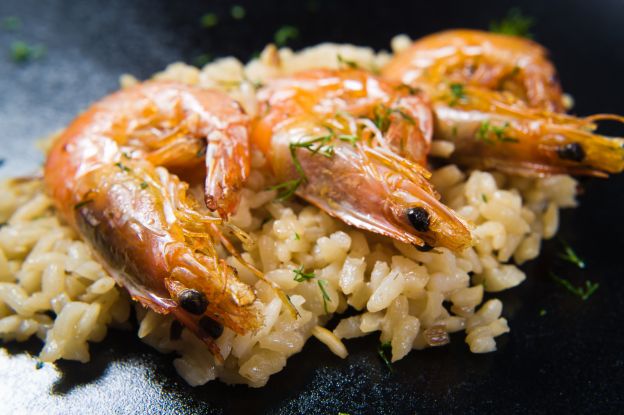 Risotto alla crema di scampi