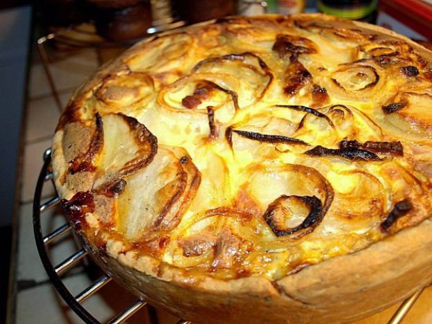 Tarte di Franche Comté con cancoillotte