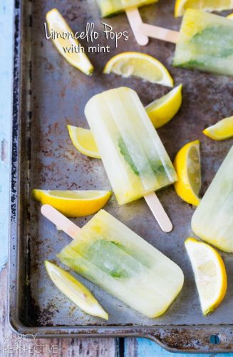 Gelati su stecco al limoncello