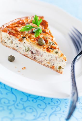 Torta salata al tonno e formaggio spalmabile