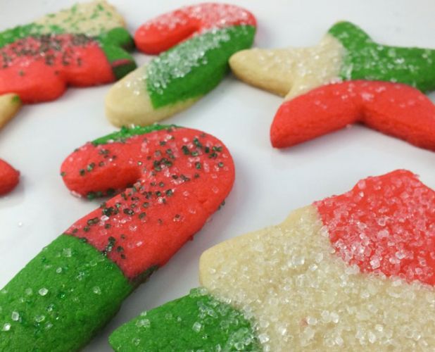 Biscotti di Natale marmorizzati