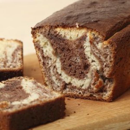 Plumcake marmorizzato nutella e banana