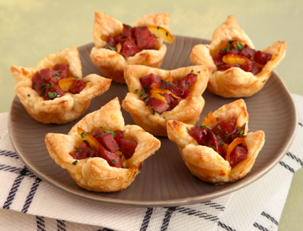 Tartellette con pancetta e patate