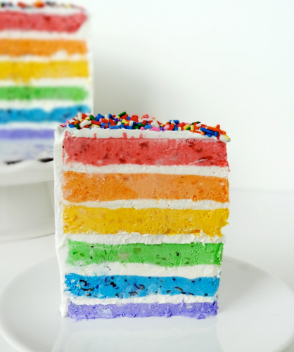 Raimbow cake gelato