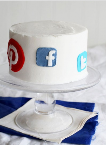 Social media cake