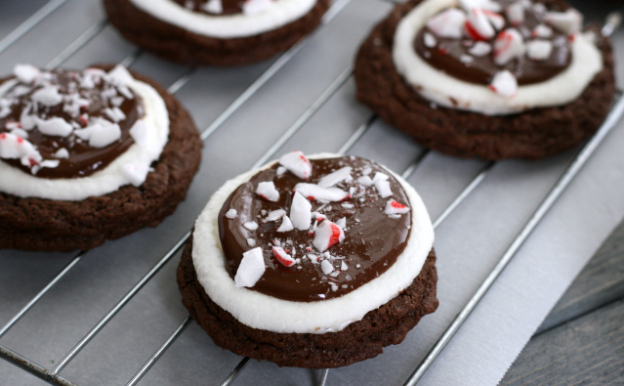 Biscotti con cioccolato fuso