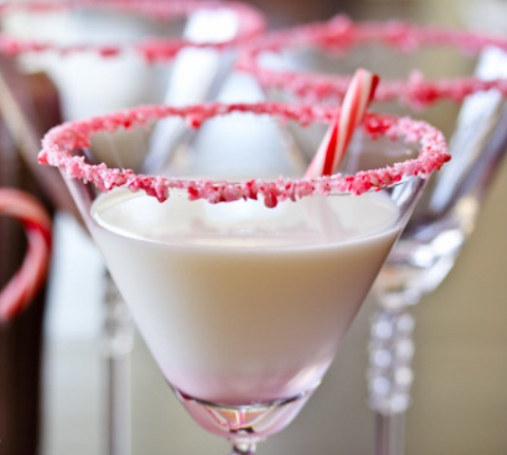 Candy cane cocktail