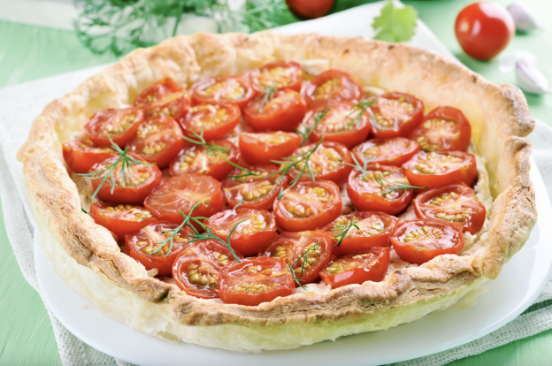 Tarte tatin con pomodoro