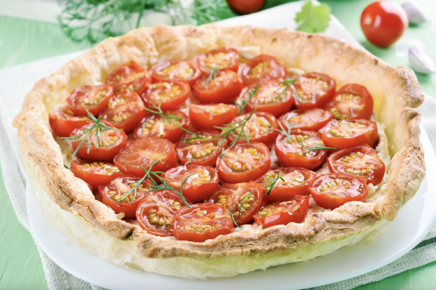 Tarte tatin con pomodoro