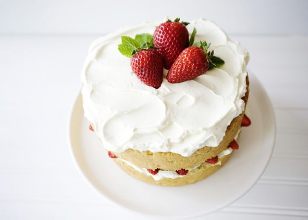 Torta cioccolato bianco e fragole