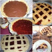 Crostata con farina di riso, cioccolata e confettura di fragole - Tappa 1