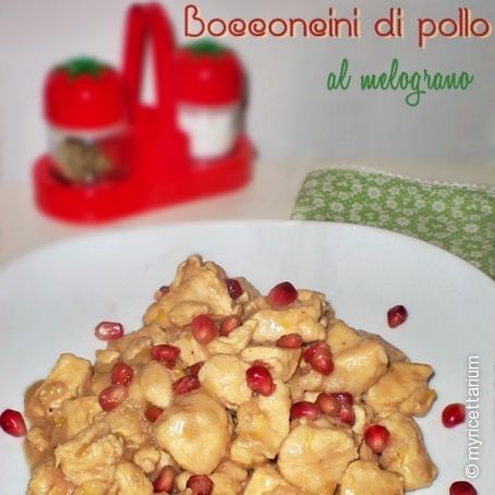 Bocconcini di pollo al melograno