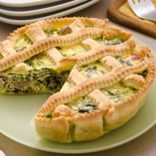 Torta salata broccoletti e provolone