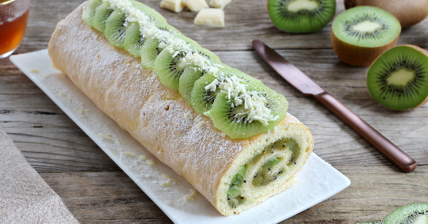 Rotolo dolce al kiwi